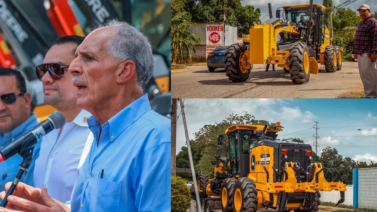 Maquinaria para caminos, sequía y agricultura: arranca la primera entrega a municipios en Honduras