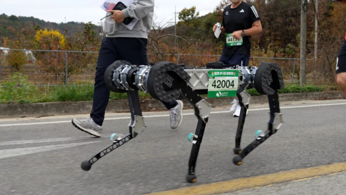 Un robot cuadrúpedo completó una maratón en 4 horas sin recargar su batería