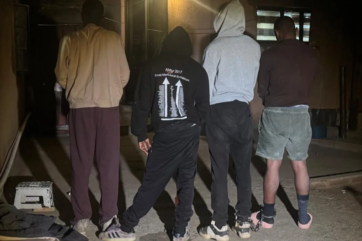 Four arrested after suspected drug lab discovered in Soweto