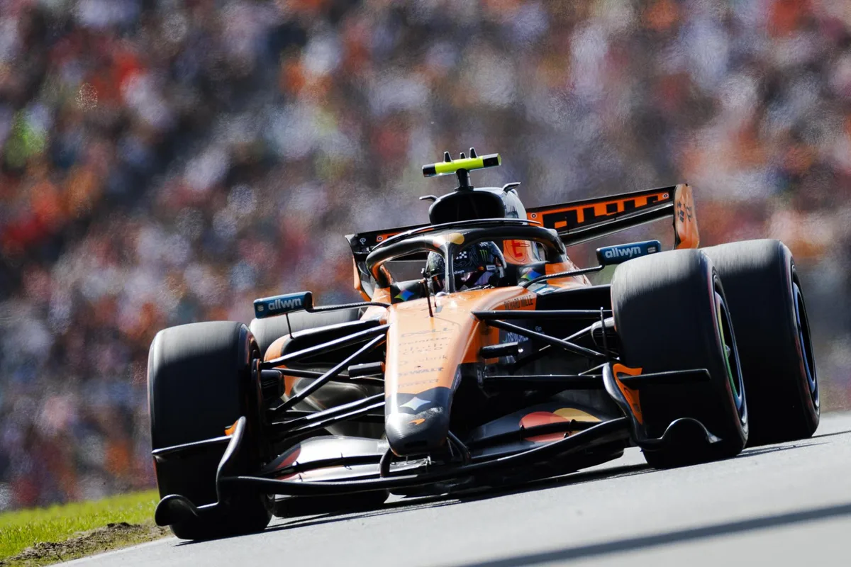 Lando Norris superó a los Mercedes y se llevó la "pole" en Zandvoort