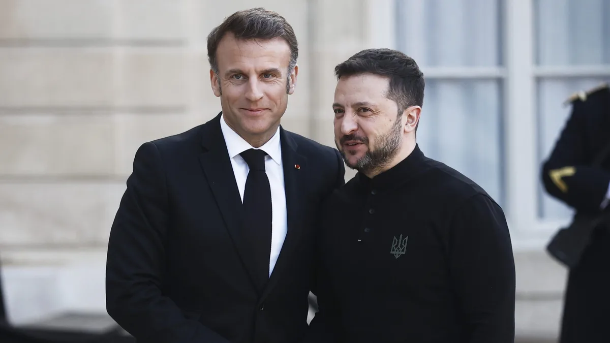 Zelensky diz que Macron garantiu acelerar entrega de equipamento e mísseis