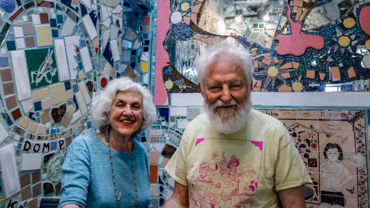 Isaiah Zagar's 3,000-sq-ft Philadelphia maze of bottles and bike wheels was saved in 2004