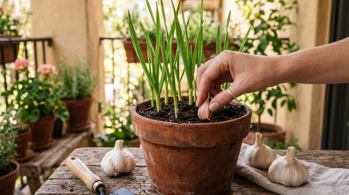 Cómo cultivar ajo en maceta y sin experiencia