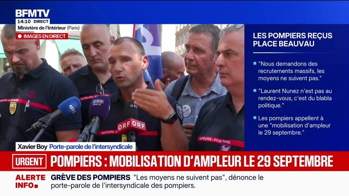 Feux en Gironde: "Il nous a manqué de tout, surtout d'anticipation", assure le porte-parole de l'intersyndicale des pompiers
