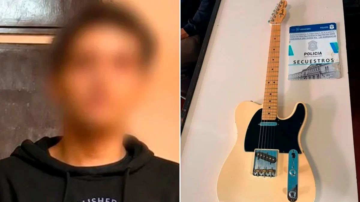 Entraron a su casa, le robaron su guitarra eléctrica y la encontró publicada en internet