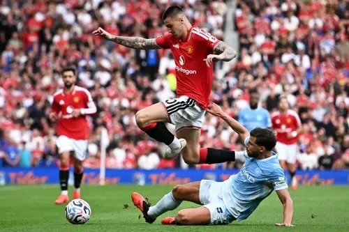 Haaland fires 10-man Man City to memorable win over Man Utd