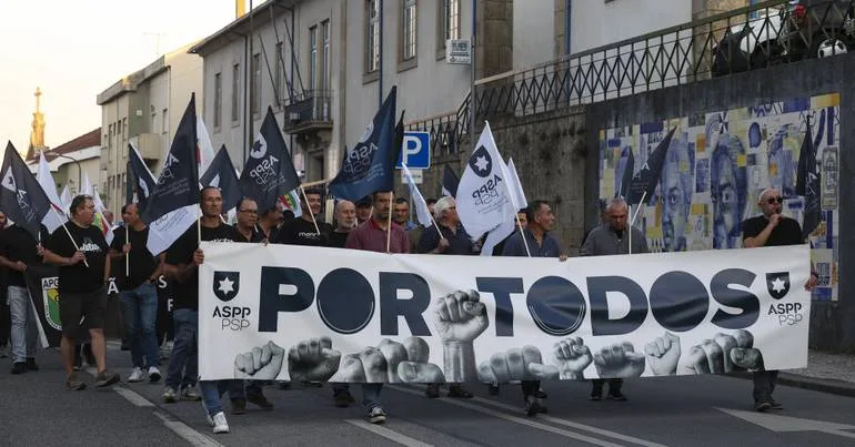 300 agentes de segurança em protesto em Viseu