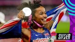 'The jump of her life!' - GB's Sawyers takes long jump silver