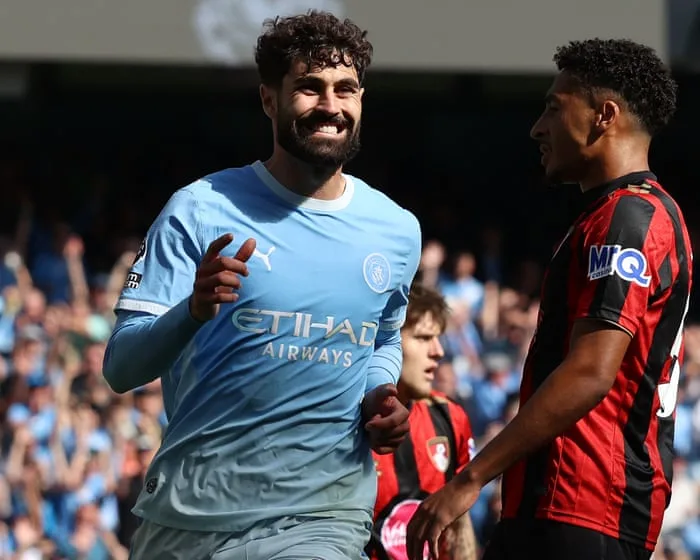Guéhi and Gvardiol late show earns Manchester City dramatic win against Bournemouth