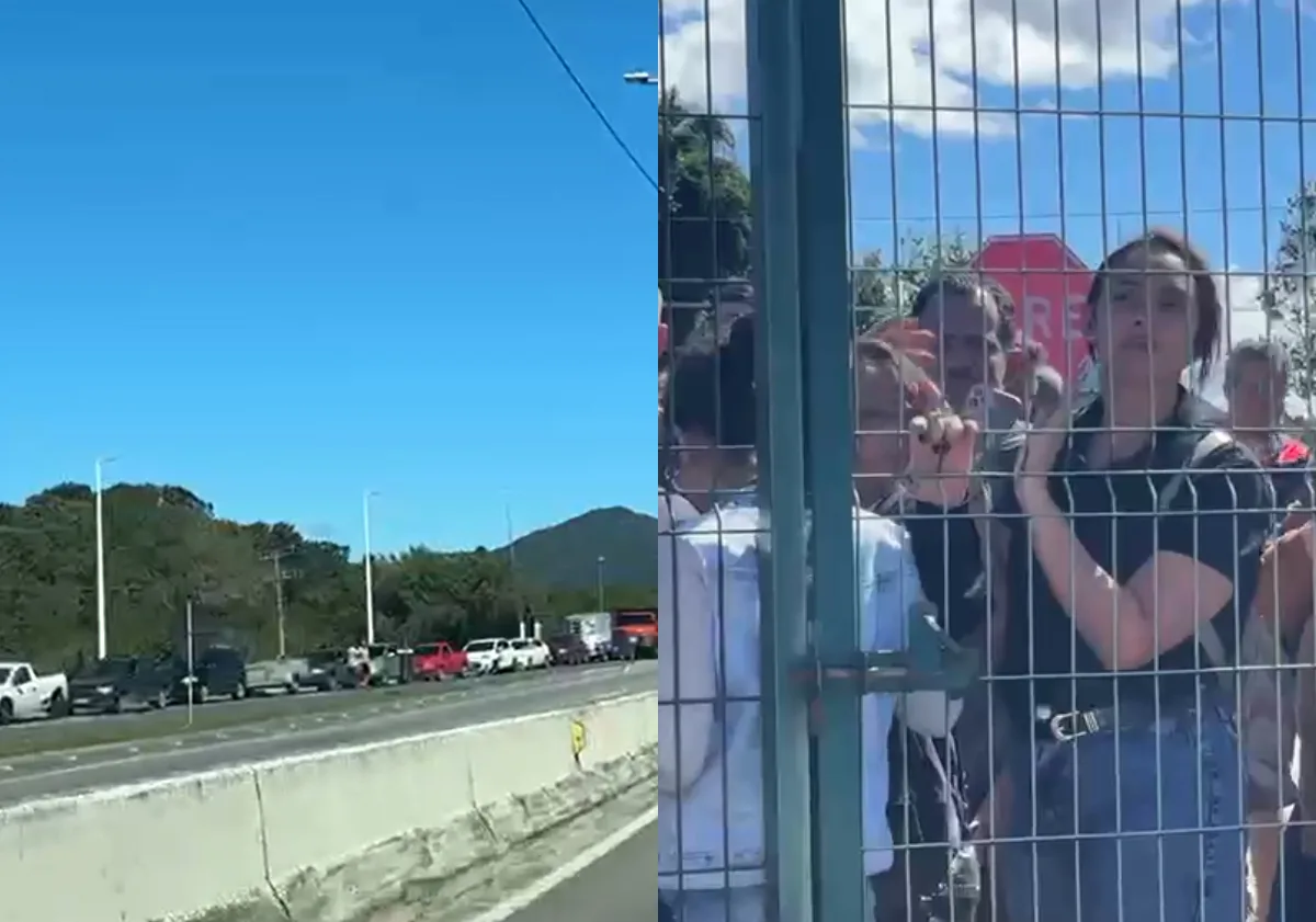 Atingidos por chuva de granizo fazem fila para entrega de telhas em Florianópolis; VÍDEO
