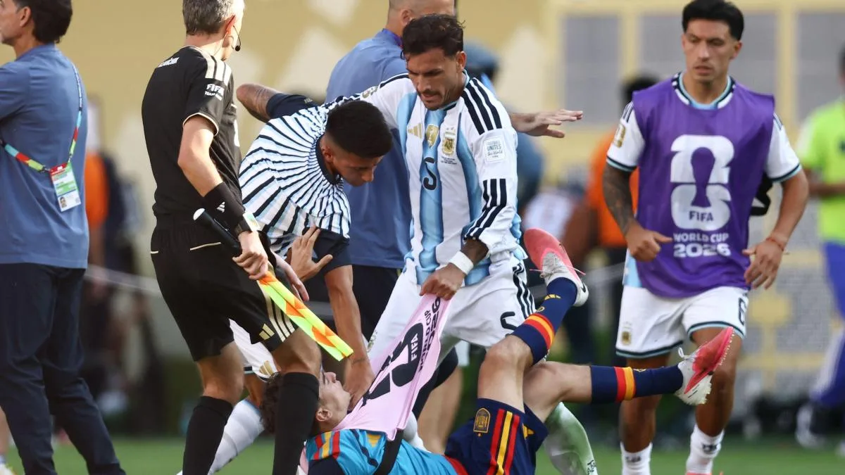 Diez partidos de sanción a Paredes y uno a Gavi por los incidentes tras la final del Mundial