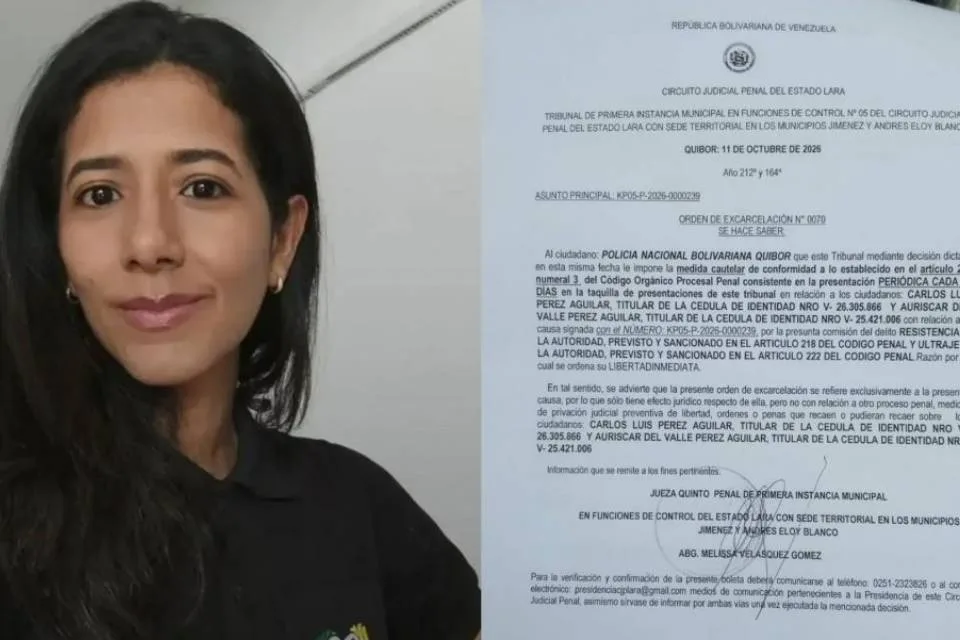 Activista Auriscar Pérez fue excarcelada y debe presentarse cada 30 días ante un tribunal