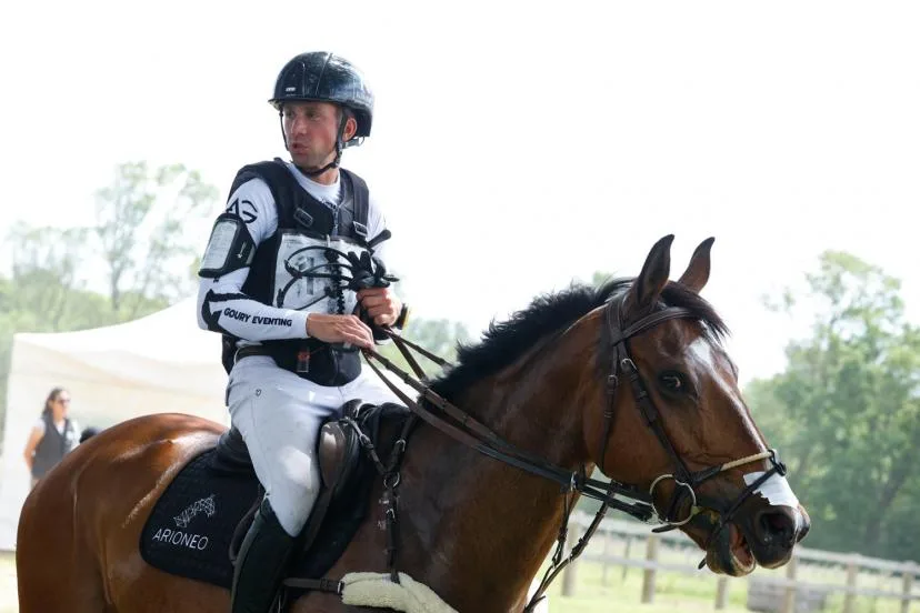 Alexis Goury troisième du classement provisoire après la première partie du dressage du concours complet des Mondiaux d'équitation