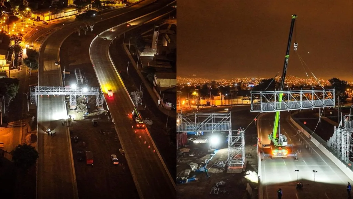 Desvíos en la Vía Expresa Sur: Arranca construcción de puentes peatonales tras meses de accidentes