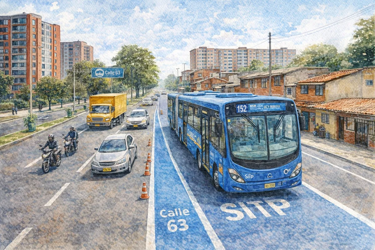 Carril preferencial del Sitp en la calle 63: Secretaría de Movilidad iniciará la fase pedagógica el 1 de septiembre y multas desde el 21