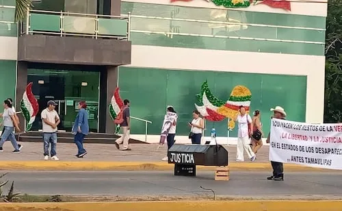 Realizan nueva protesta en favor de Danna Yanina "N" en Ciudad Madero; exigen destitución del fiscal de Tamaulipas