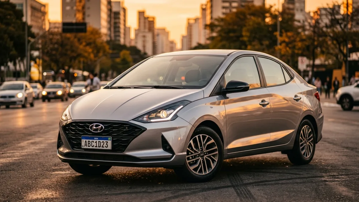 O porta-malas de 475 litros pode ser aberto por aproximação neste sedã compacto que também oferece motor 1.0 turbo de 120 cv e câmbio automático de seis marchas
