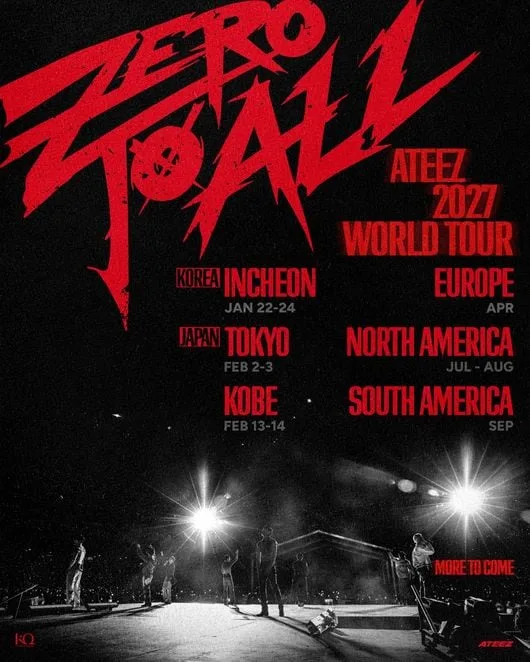 에이티즈, 'BAD' 신드롬 잇는다..2027 월드 투어 개최
