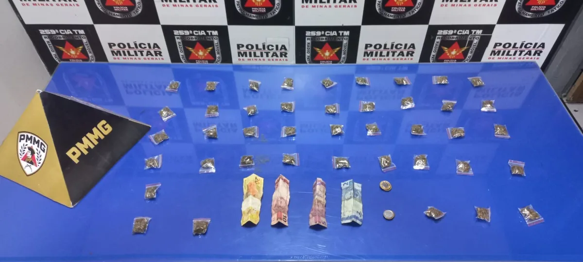 Denúncias levam PM a imóvel usado para o tráfico por dois adolescente de 15 anos em Pirapora