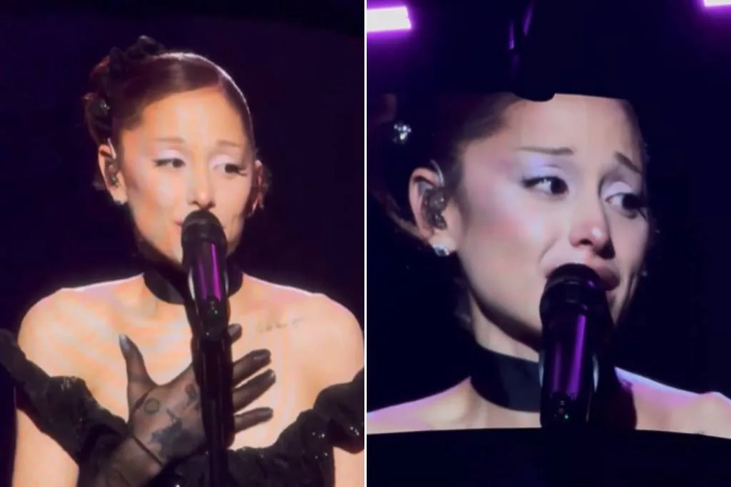 Ariana Grande se emociona e chora em último show antes de pausa
