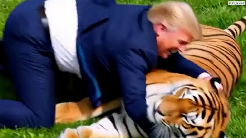 Trump und der Tiger - US-Präsident teilt Video nach tödlicher Attacke