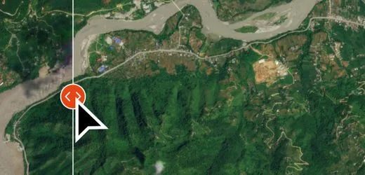 Nepal und China: Satellitenaufnahmen dokumentieren Schäden nach Sturzflut im Himalaya