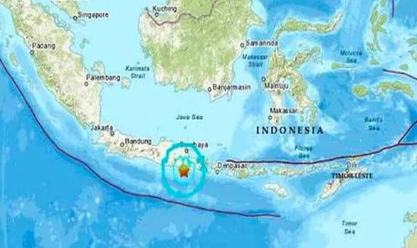 Sismo de magnitud 6,6 en el mar de Java frente a Yakarta, Indonesia