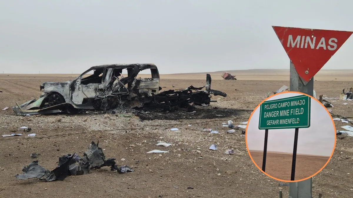 Camioneta que estalló tras pisar una mina antitanque en la frontera con Perú contrabandeaba cobre