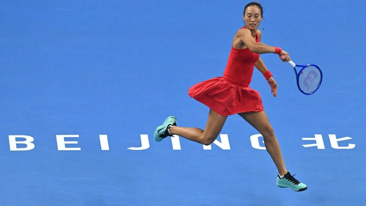 Zheng Qinwen claims China Open title, beats Mirra Andreeva in straight sets