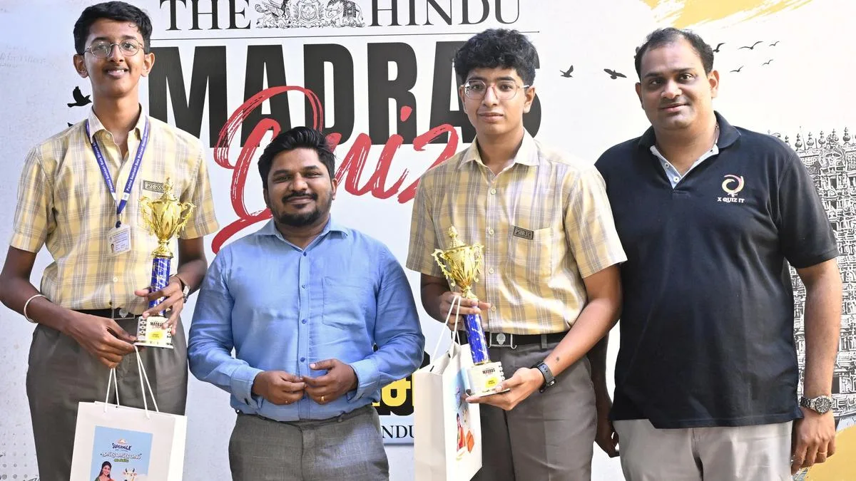 Students of PSBB K.K. Nagar emerge winners in quiz competition conducted by The Hindu
