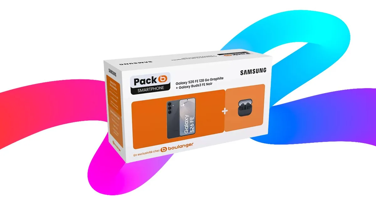 Pour être en Samsung de la tête aux pieds, ce pack avec le Galaxy S26 FE et les Galaxy Buds 3 FE est à 649€