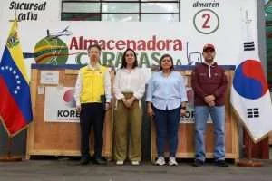 Venezuela recibe más de 17 toneladas de ayuda humanitaria de la República de Corea