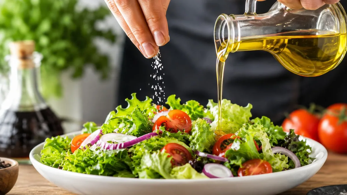 Sal, aceite o vinagre: un chef con cinco estrellas Michelin explica cuál es el orden correcto para condimentar una ensalada