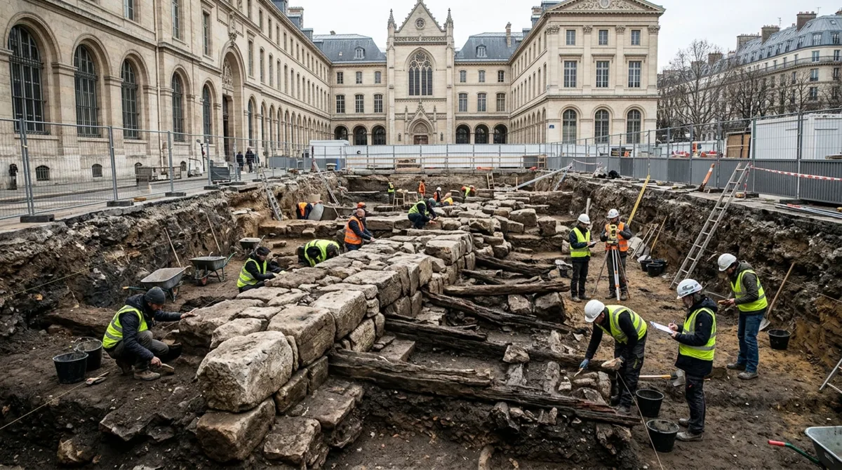 Um muro escondido sob Paris pode resolver uma discussão antiga: estrutura perto de Notre-Dame reforça pista sobre onde nasceu a cidade gaulesa