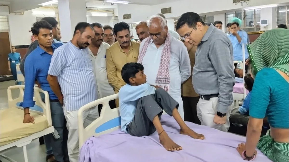 Over 100 students ate midday meal at Kota school. Two hours later, 21 land in hospital