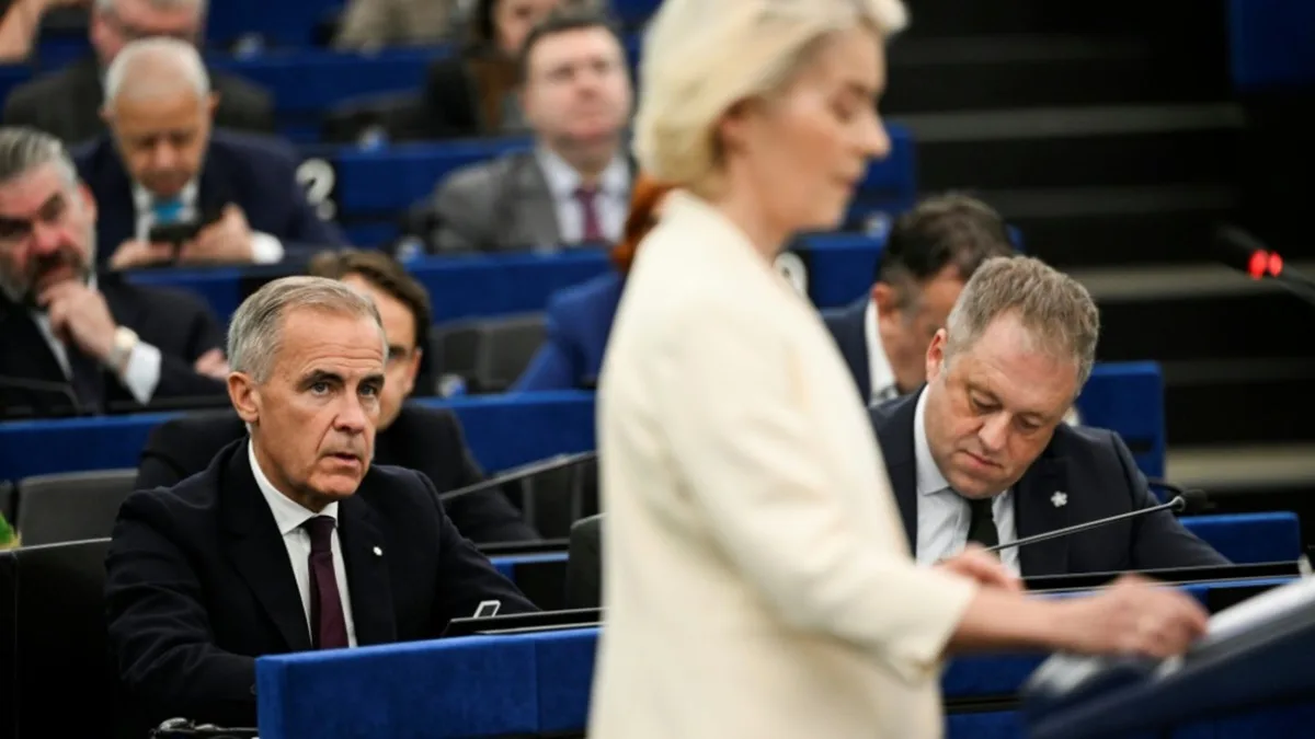 Kanadas Premier Carney hält Rede im EU-Parlament