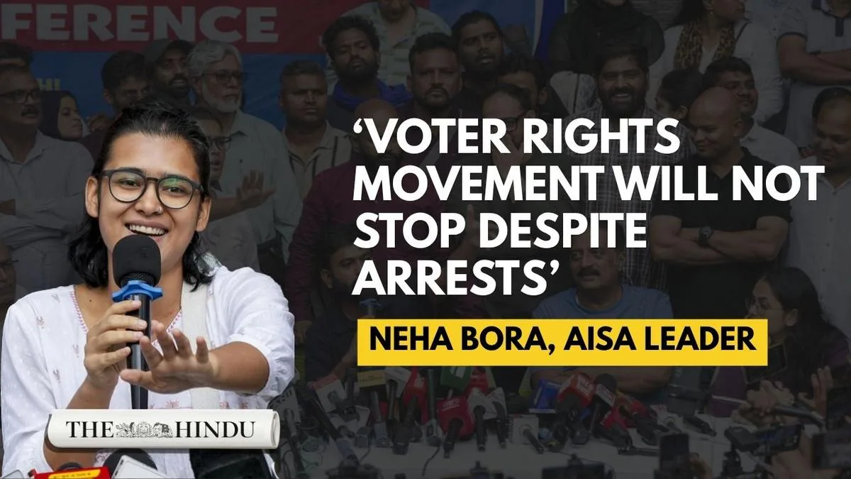 Neha Bora slams police crackdown on media and activists over voting rights