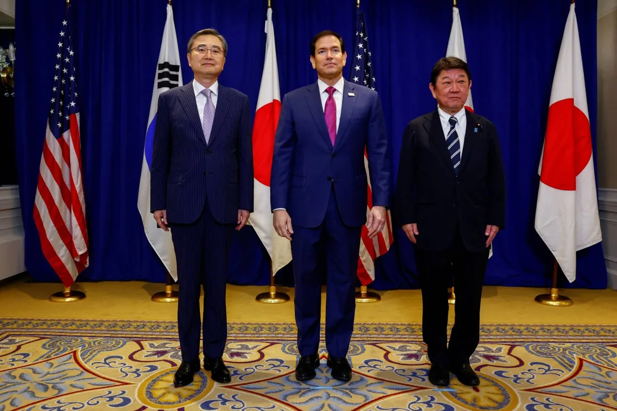 Japan, U.S. and South Korea back Taiwan at trilateral meeting