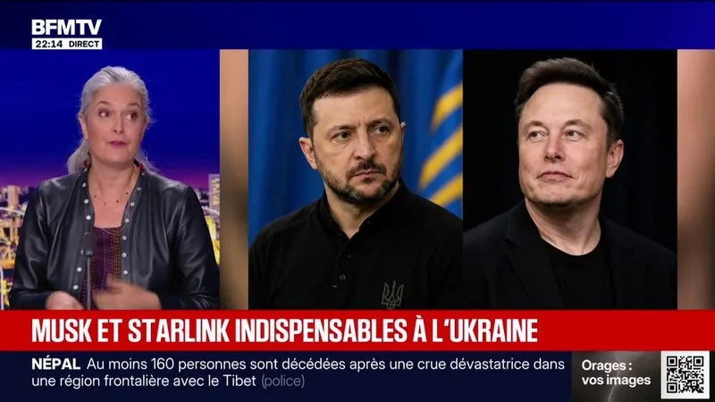 LE CHOIX D'ELSA VIDAL - Elon Musk et Starlink indispensables à l'Ukraine