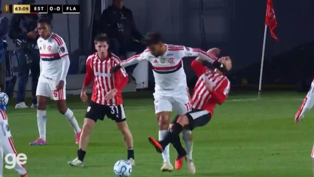 Estudiantes x Flamengo: veja o lance de Paquetá que gerou pedido de expulsão