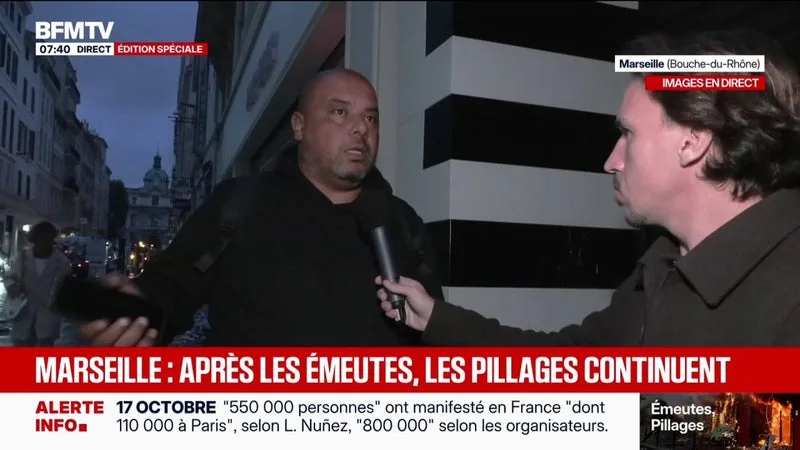 À Marseille, un agent de sécurité raconte une nuit de pillages