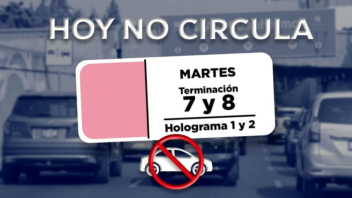No des el grito anticipado por una multa: Así será el Hoy No Circula CDMX este martes 1 de septiembre