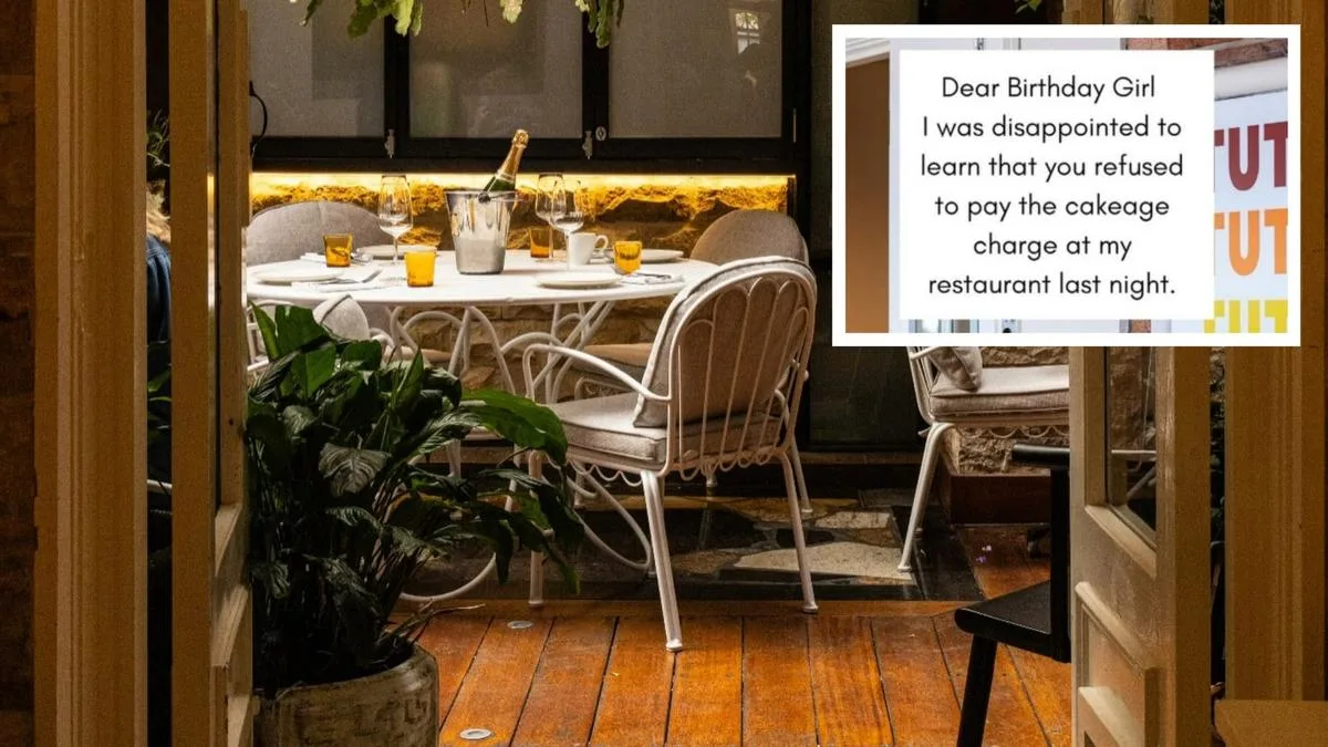 Tutti by Chillis: Australian restaurant’s online post lashing diner sparks firey debate over cakeage charge