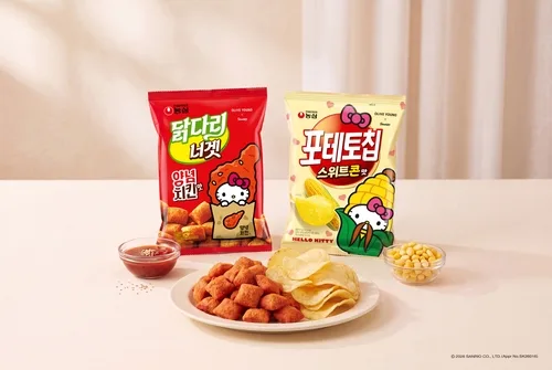 농심, 올리브영-산리오 협업 캠페인서 'K-스낵' 2종 선보여