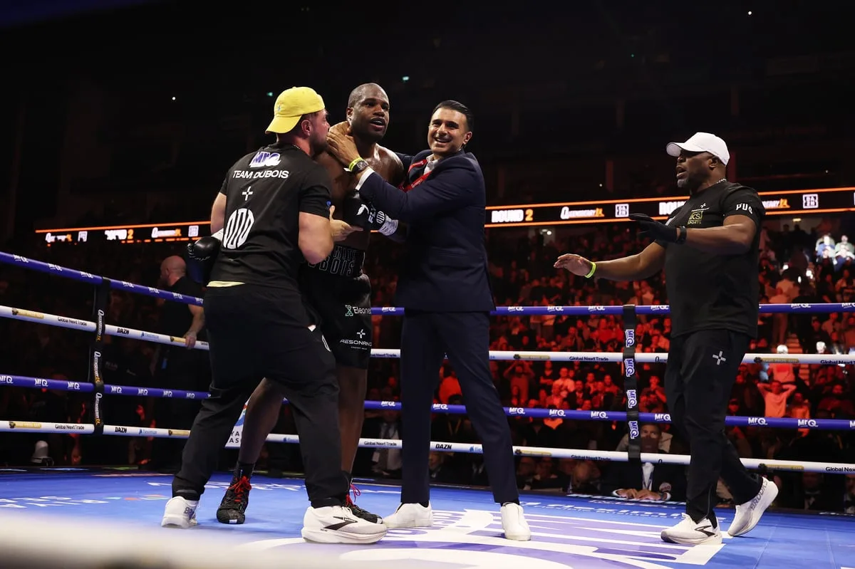 Daniel Dubois brutally stops Fabio Wardley to retain WBO world heavyweight title in rematch