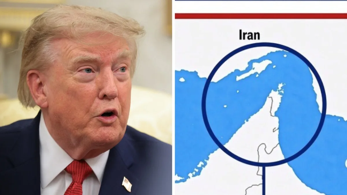Trump shares Hormuz image as 'US Territory' as Iran faces new sanctions