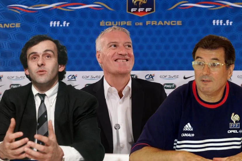 De Michel Platini à Didier Deschamps en passant par Roger Lemerre, les premières listes des sélectionneurs des Bleus