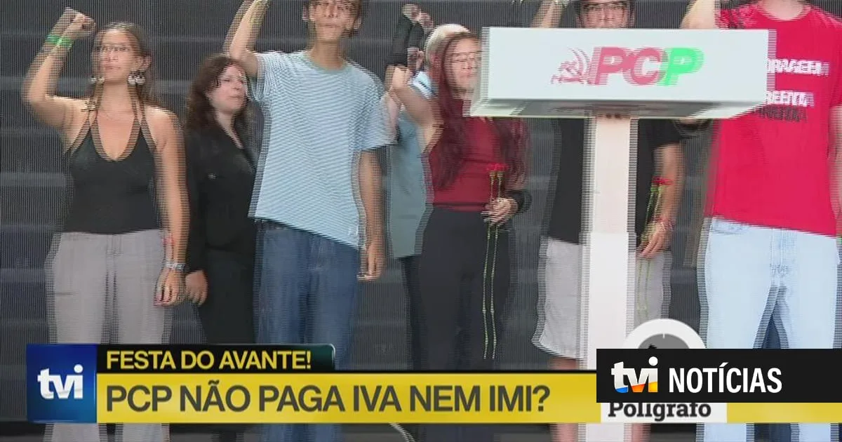 Polígrafo. O PCP não paga IVA nem IMI na Festa do Avante?