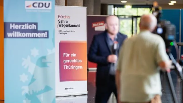 Parteiquerelen: Thüringer BSW-Fraktion hält an «Brombeer-Koalition» fest