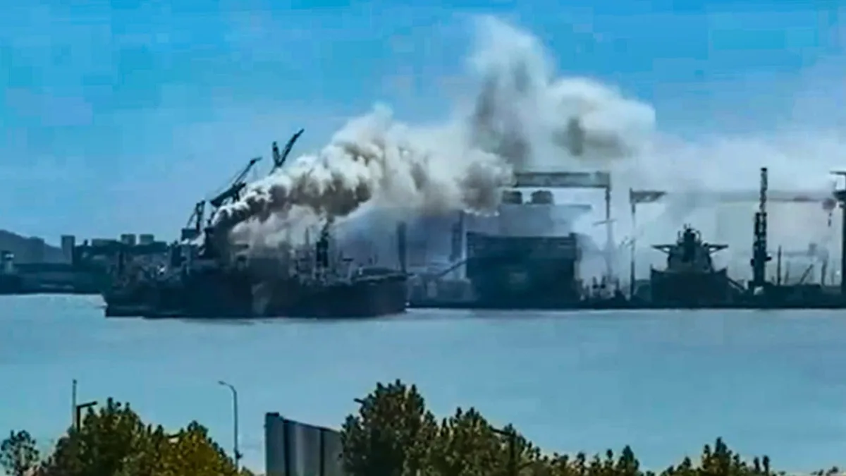 25 dead after fire on board foreign-flagged cargo ship in China’s Qingdao